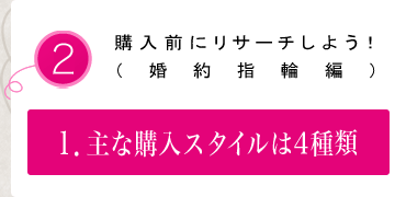 主な購入スタイルは4種類