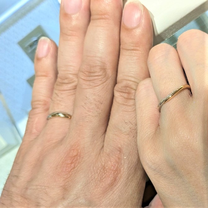 bijou SOPHIA 流山おおたかの森S・C店（フェスタリア ビジュソフィア）_試着写真（結婚指輪）