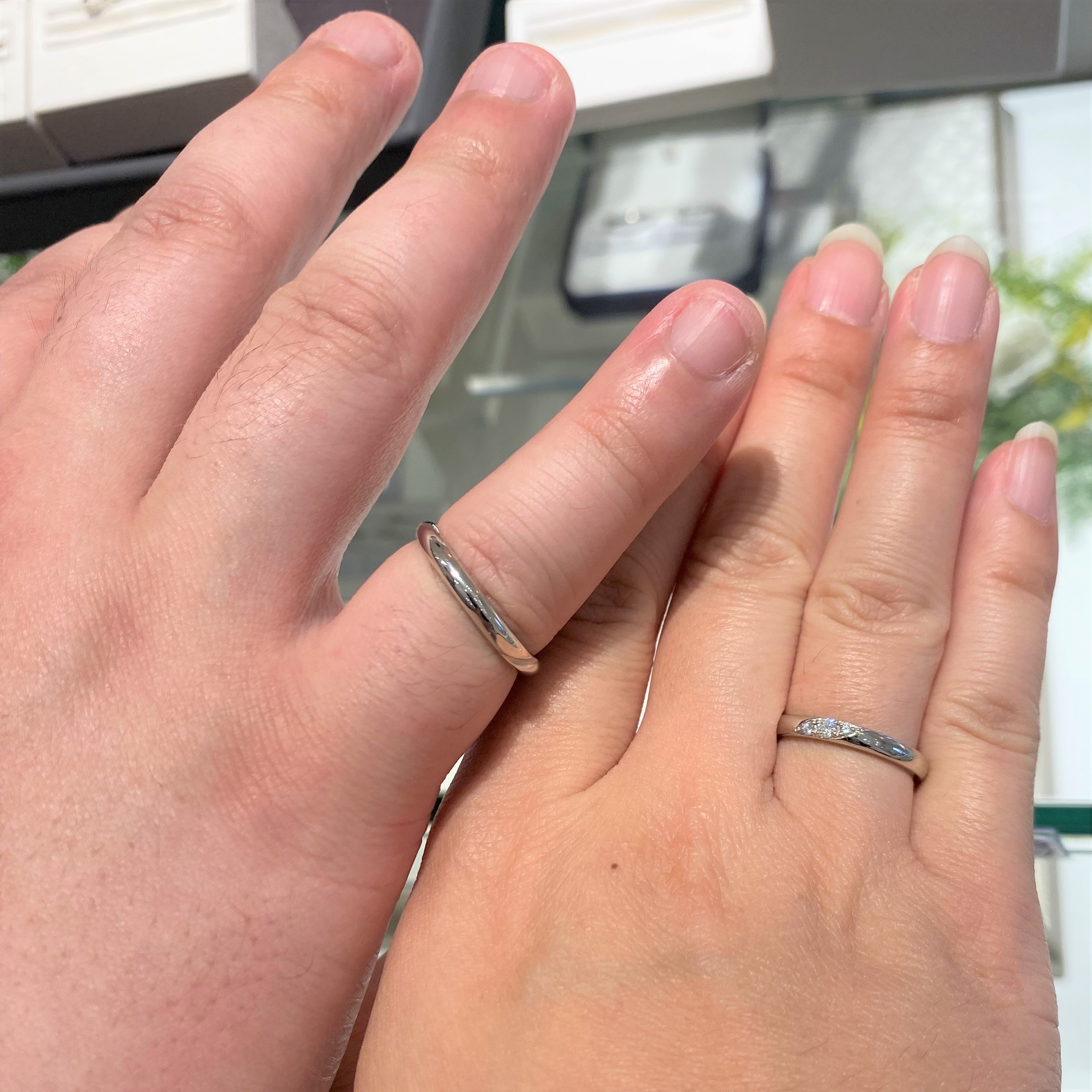 festaria bijou SOPHIA 三井アウトレットパーク札幌北広島店_試着写真（結婚指輪・婚約指輪）