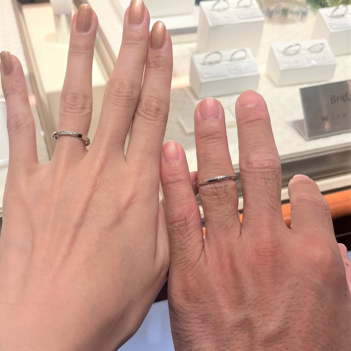 bijou SOPHIA ららぽーと湘南平塚店_試着写真（結婚指輪・婚約指輪）