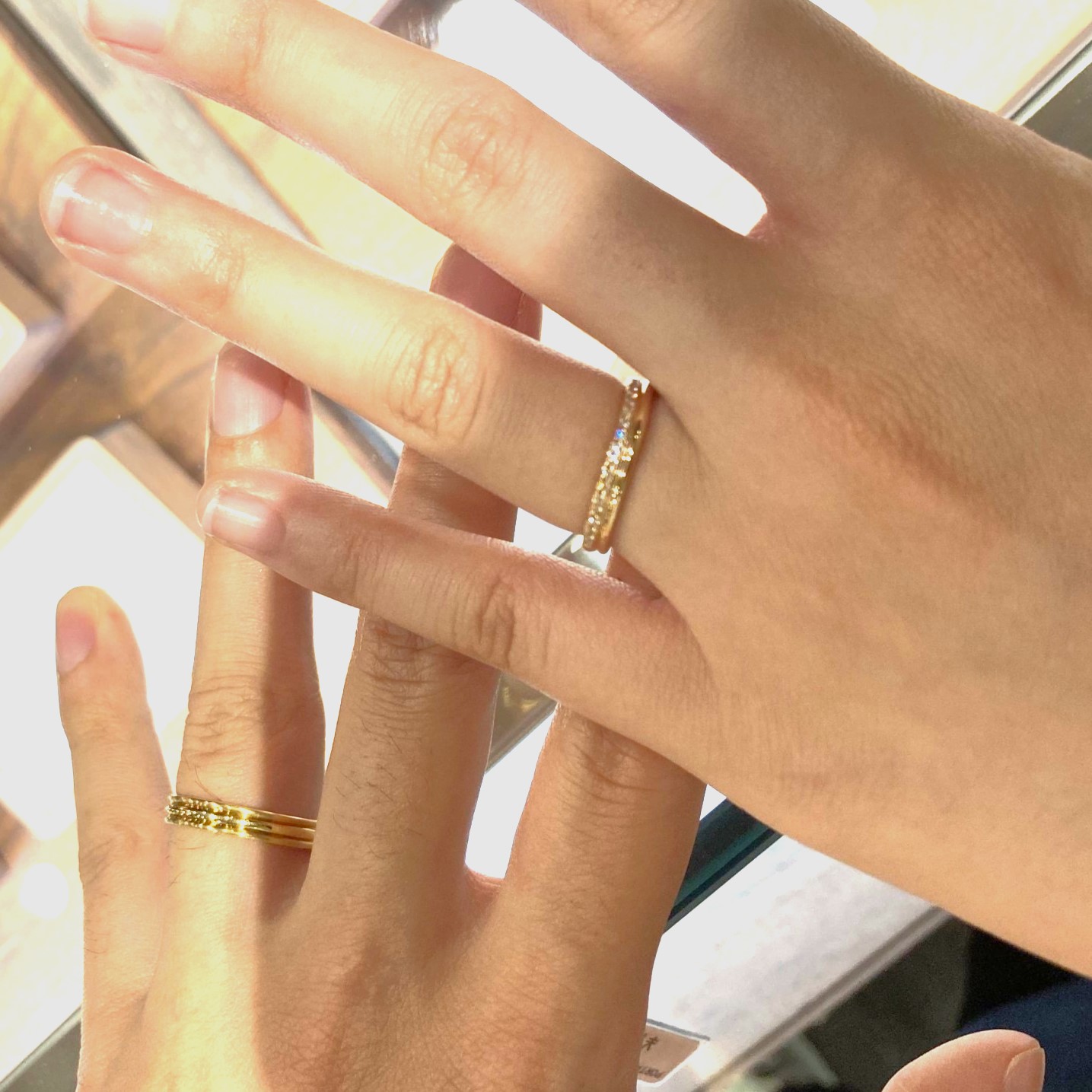 PORTADA 銀座本店_試着写真（結婚指輪）