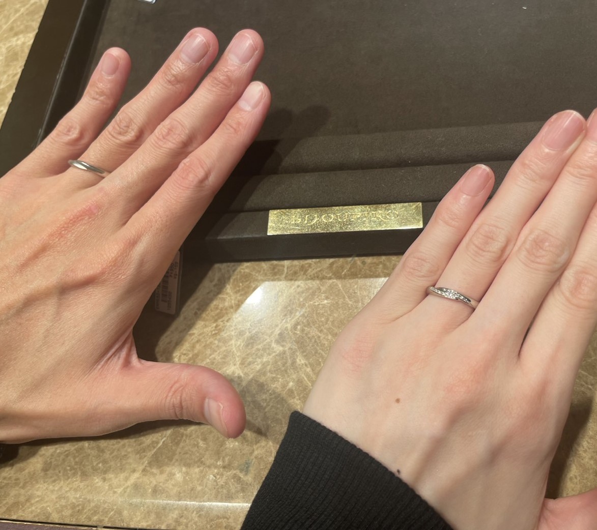 ビジュピコ 大阪店_試着写真（結婚指輪）