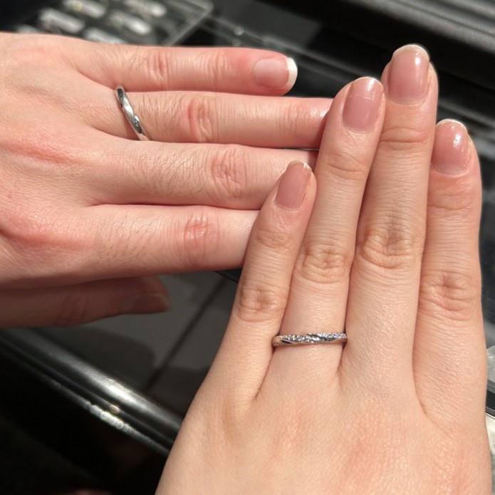 エクセルコ ダイヤモンド 東京本店_試着写真（結婚指輪・婚約指輪）