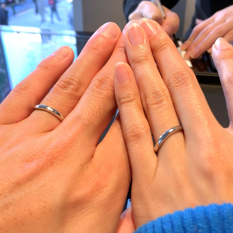 エクセルコ ダイヤモンド 東京本店_試着写真（結婚指輪・婚約指輪）