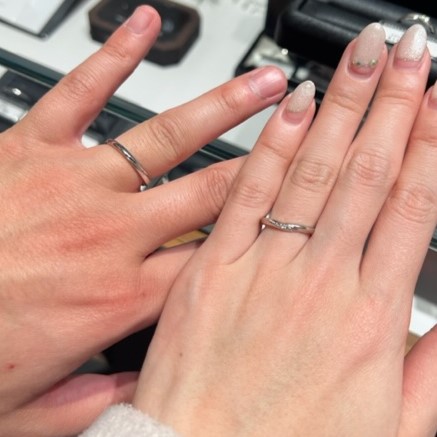 エクセルコ ダイヤモンド 心斎橋店_試着写真（結婚指輪・婚約指輪）