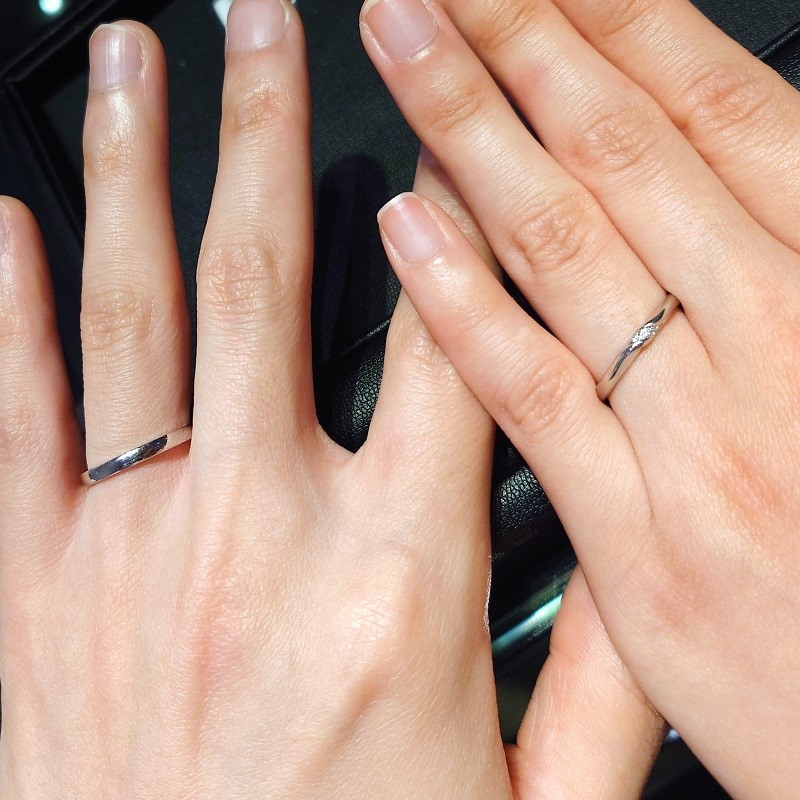 エクセルコ ダイヤモンド 京都店_試着写真（結婚指輪・婚約指輪）