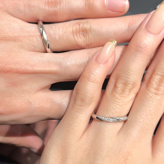 エクセルコ ダイヤモンド 東京本店_試着写真（結婚指輪・婚約指輪）
