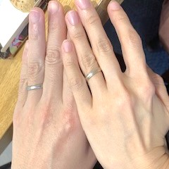 ビジュピコ 横浜元町店_試着写真（結婚指輪・婚約指輪）