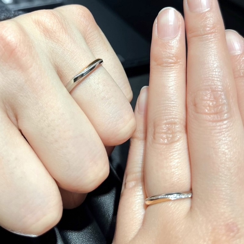 エクセルコ ダイヤモンド 東京本店_試着写真（結婚指輪・婚約指輪）