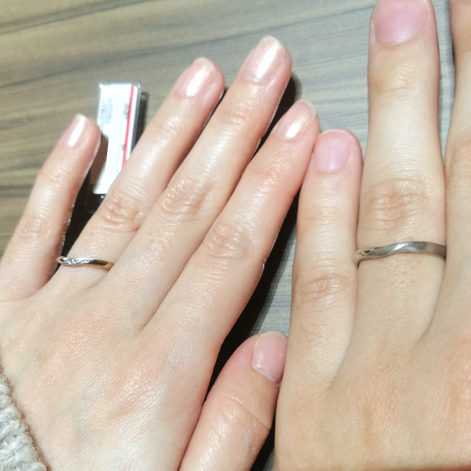 ビジュピコ 熊本店_試着写真（結婚指輪・婚約指輪）