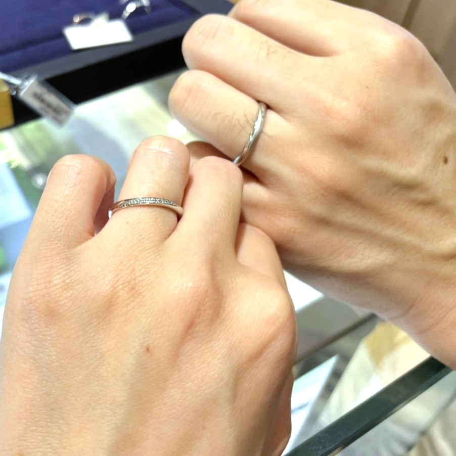 ビジュピコ 銀座店_試着写真（結婚指輪・婚約指輪）