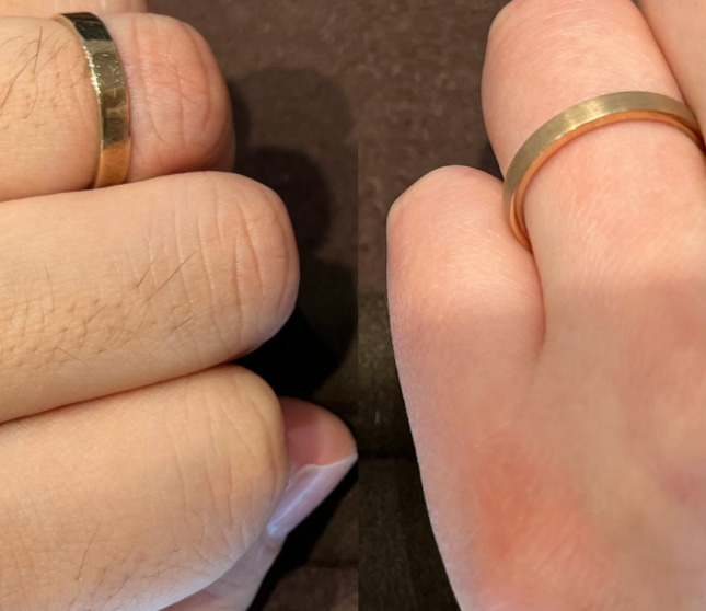 ビジュピコ なんばパークス店_試着写真（結婚指輪・婚約指輪）