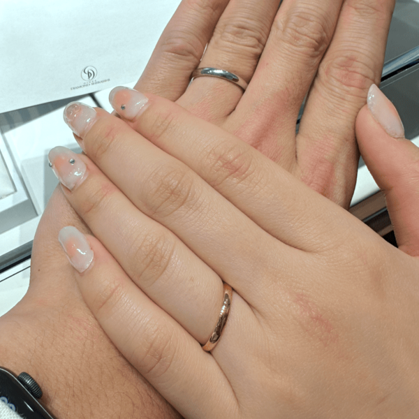 銀座ダイヤモンドシライシ 仙台パルコ２店_試着写真（結婚指輪・婚約指輪）