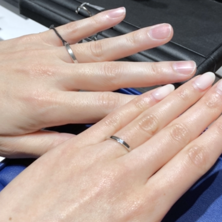 エクセルコ ダイヤモンド 仙台店_試着写真（結婚指輪・婚約指輪）