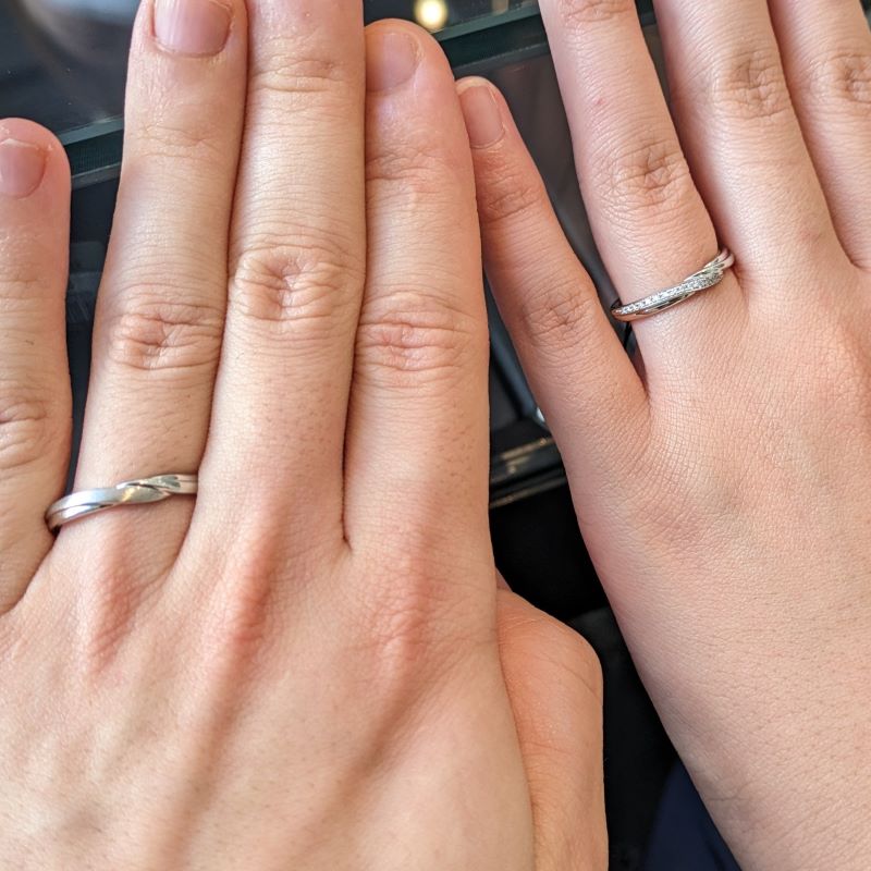 エクセルコ ダイヤモンド 東京本店_試着写真（結婚指輪・婚約指輪）