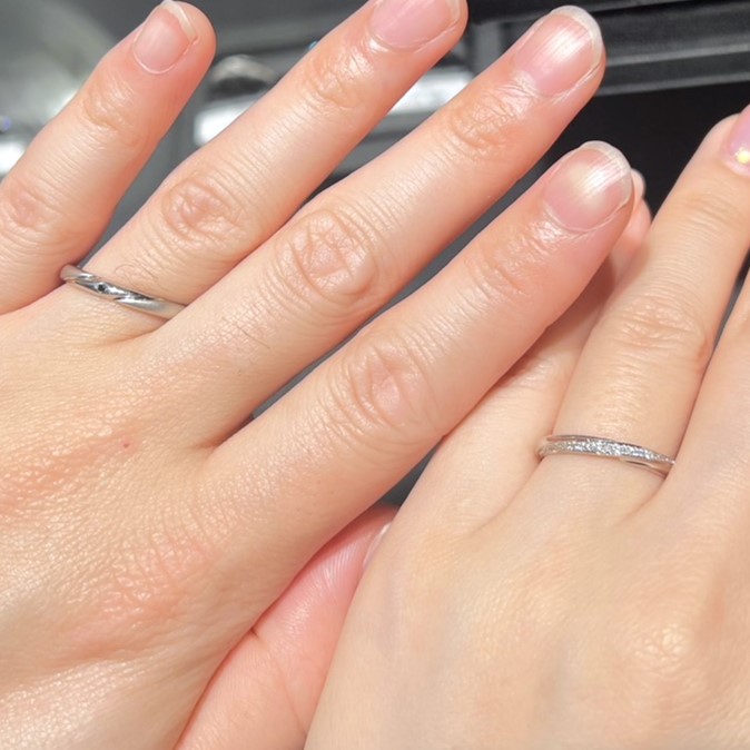 エクセルコ ダイヤモンド 東京本店_試着写真（結婚指輪・婚約指輪）