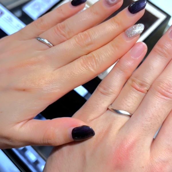 ビジュピコ 銀座店_試着写真（結婚指輪・婚約指輪）