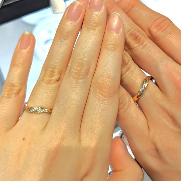 ビジュピコ 銀座店_試着写真（結婚指輪・婚約指輪）