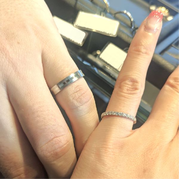 エクセルコ ダイヤモンド 東京本店_試着写真（結婚指輪・婚約指輪）