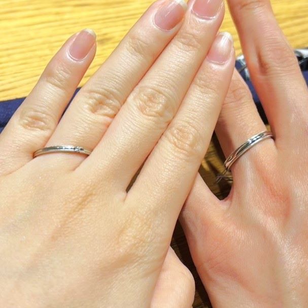 PORTADA 銀座本店_試着写真（結婚指輪・婚約指輪）