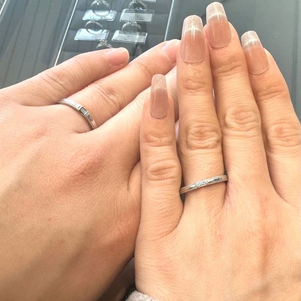 エクセルコ ダイヤモンド 東京本店_試着写真（結婚指輪・婚約指輪）
