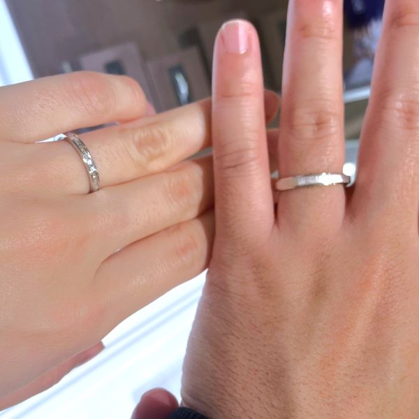 ビジュピコ 沖縄店_試着写真（結婚指輪・婚約指輪）