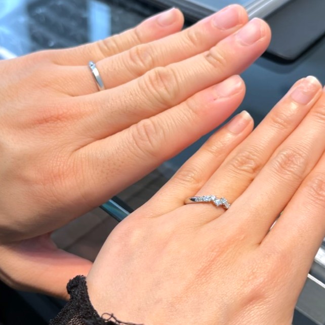 エクセルコ ダイヤモンド 名古屋本店_試着写真（結婚指輪・婚約指輪）