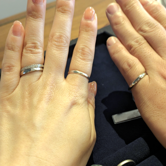 ビジュピコ 福岡店_試着写真（結婚指輪・婚約指輪）