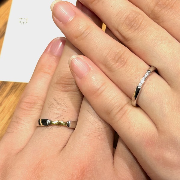 ビジュピコ 銀座店_試着写真（結婚指輪・婚約指輪）