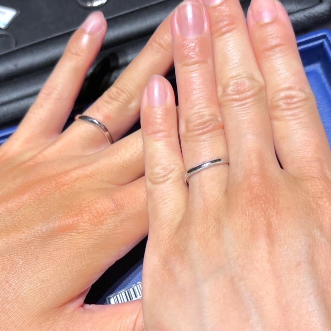 エクセルコ ダイヤモンド 心斎橋店_試着写真（結婚指輪・婚約指輪）