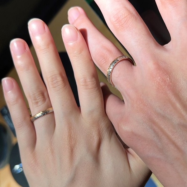 巴 TOMOE 本店_試着写真（結婚指輪・婚約指輪）