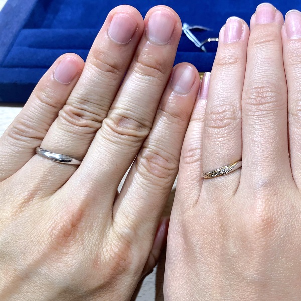 ビジュピコ 札幌店_試着写真（結婚指輪・婚約指輪）