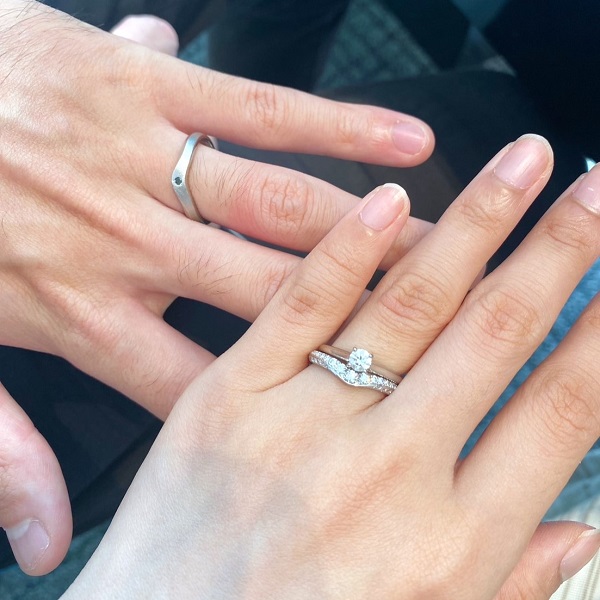 エクセルコ ダイヤモンド 東京本店_試着写真（結婚指輪・婚約指輪）