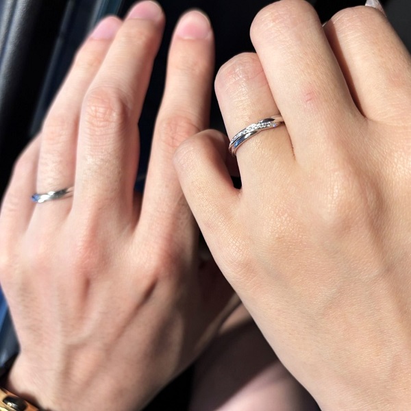 エクセルコ ダイヤモンド 東京本店_試着写真（結婚指輪・婚約指輪）