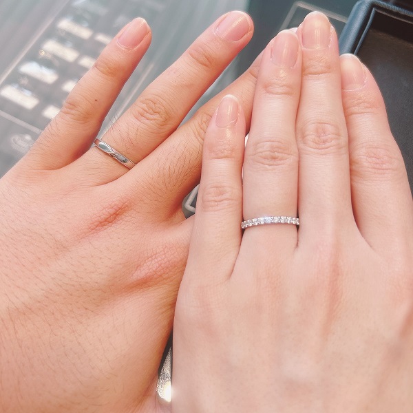 エクセルコ ダイヤモンド 東京本店_試着写真（結婚指輪・婚約指輪）