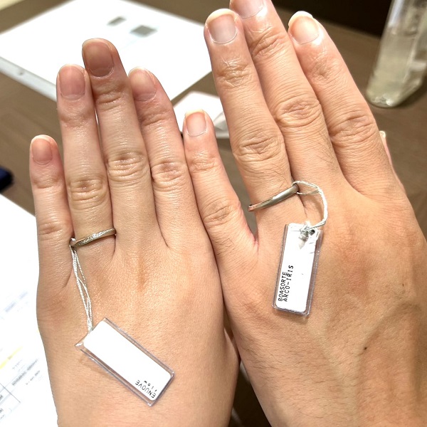 ビジュピコ 大宮店_試着写真（結婚指輪・婚約指輪）