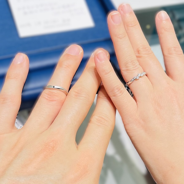 エクセルコ ダイヤモンド 金沢店_試着写真（結婚指輪・婚約指輪）