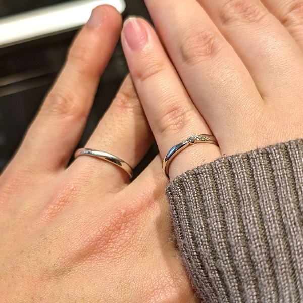 エクセルコ ダイヤモンド 東京本店_試着写真（結婚指輪・婚約指輪）