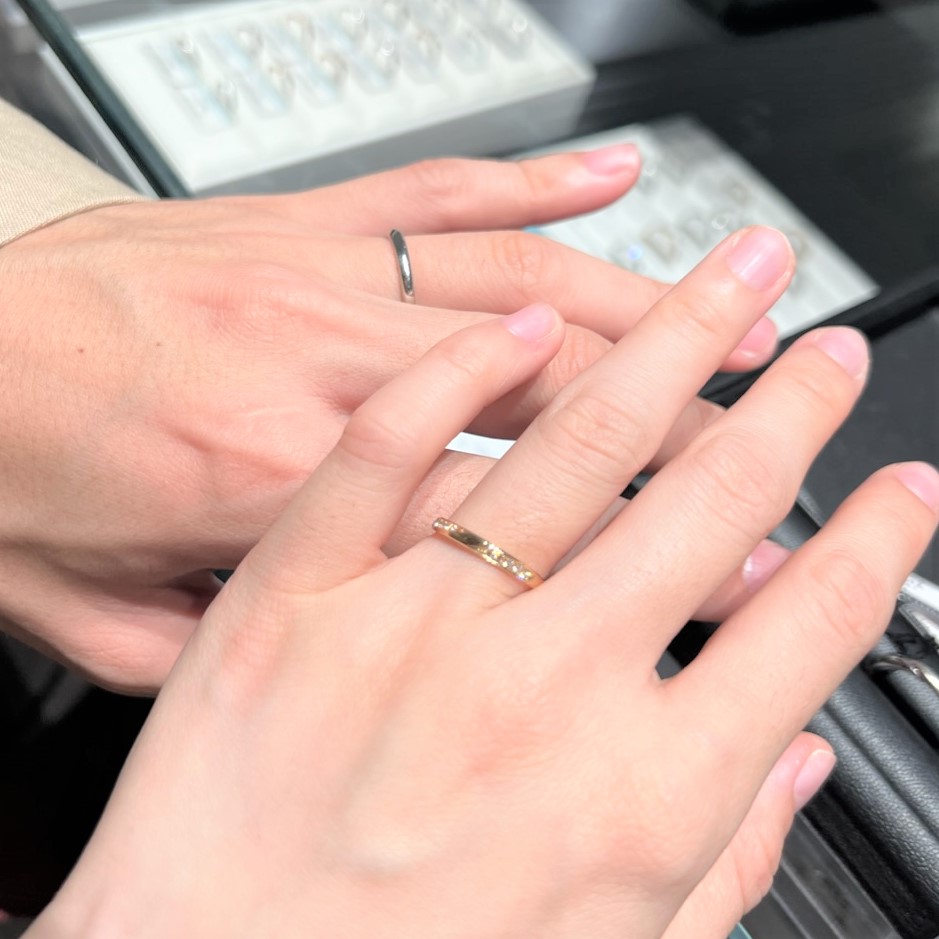 エクセルコ ダイヤモンド 浜松店_試着写真（結婚指輪・婚約指輪）