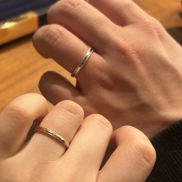 ビジュピコ 福岡店_試着写真（結婚指輪・婚約指輪）