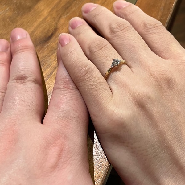 ビジュピコ 福岡店_試着写真（結婚指輪・婚約指輪）