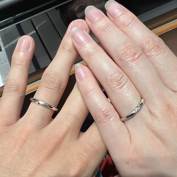エクセルコ ダイヤモンド 盛岡店_試着写真（結婚指輪・婚約指輪）