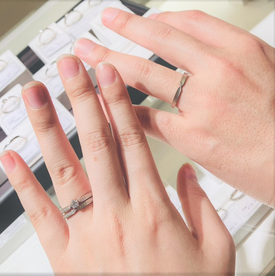 festaria bijou SOPHIA CLASSE 天神本店_試着写真（結婚指輪・婚約指輪）