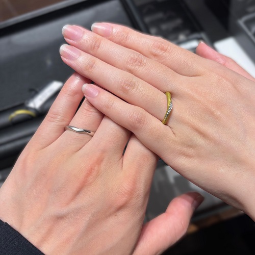 エクセルコ ダイヤモンド 新潟店_試着写真（結婚指輪・婚約指輪）
