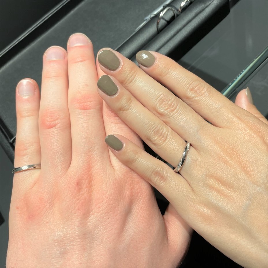 エクセルコ ダイヤモンド 池袋パルコ店_試着写真（結婚指輪・婚約指輪）
