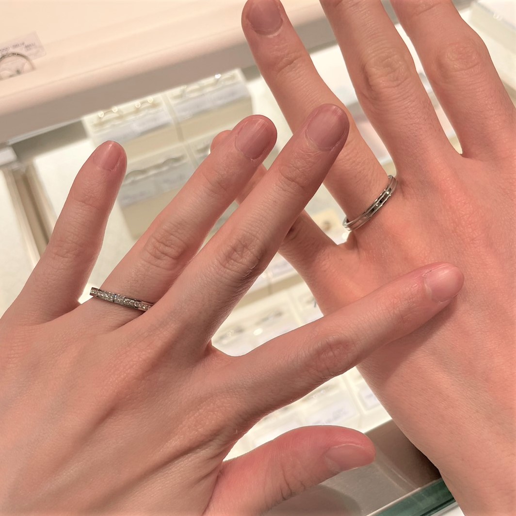 festaria VOYAGE 錦糸町パルコ店（フェスタリア ボヤージュ）_試着写真（結婚指輪・婚約指輪）