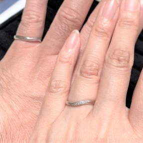 エクセルコ ダイヤモンド 東京本店_試着写真（結婚指輪・婚約指輪）
