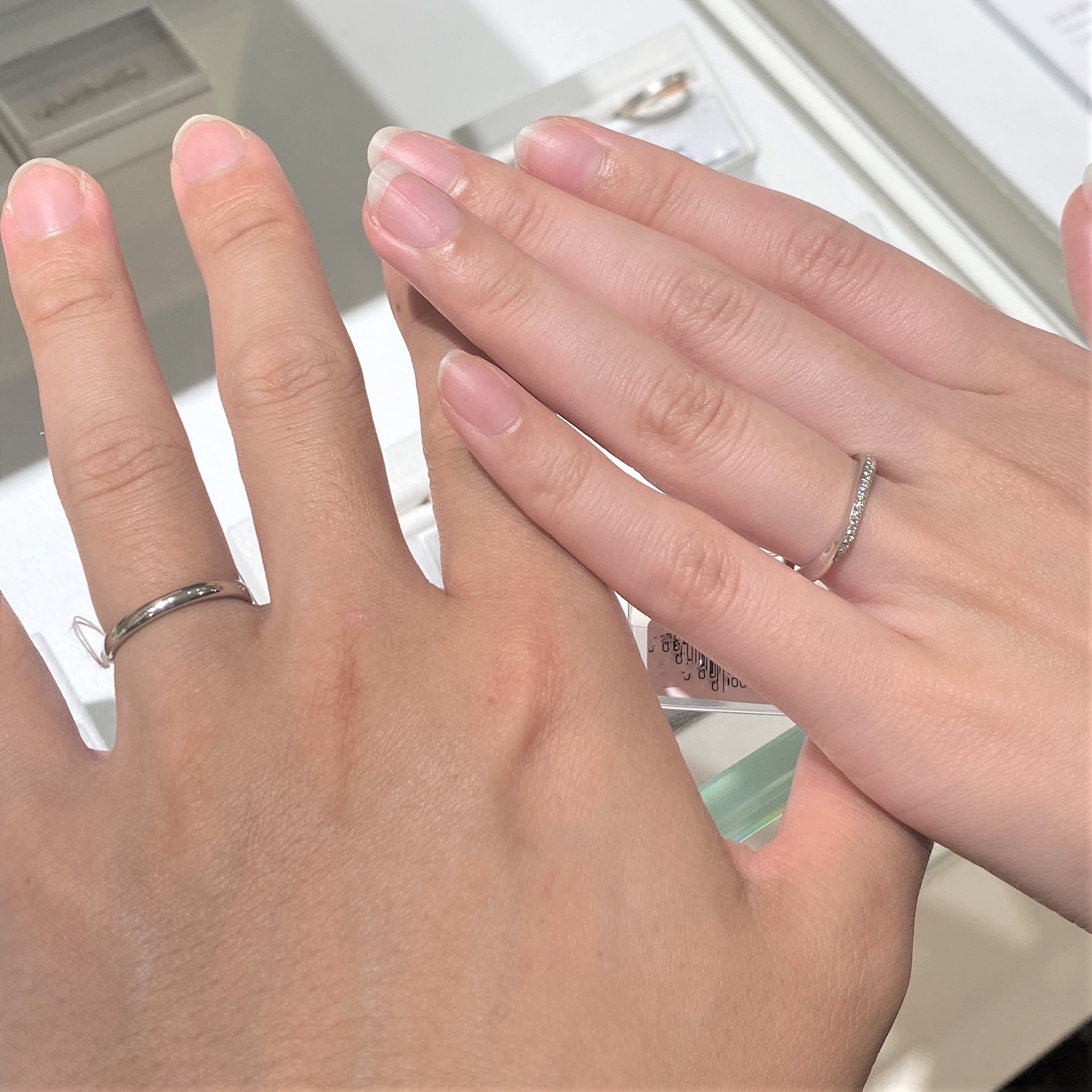 festaria bijou SOPHIA CLASSE 天神本店_試着写真（結婚指輪・婚約指輪）