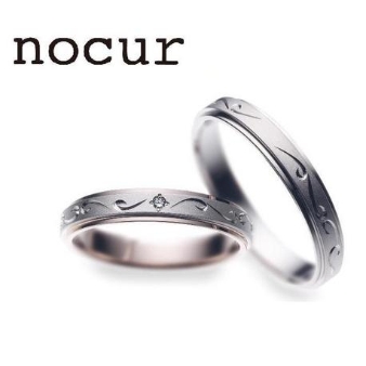 CN-031(K18 White Gold&Pink Gold/Dia 1pc) : 左
CN-032(K18 White Gold) : 右